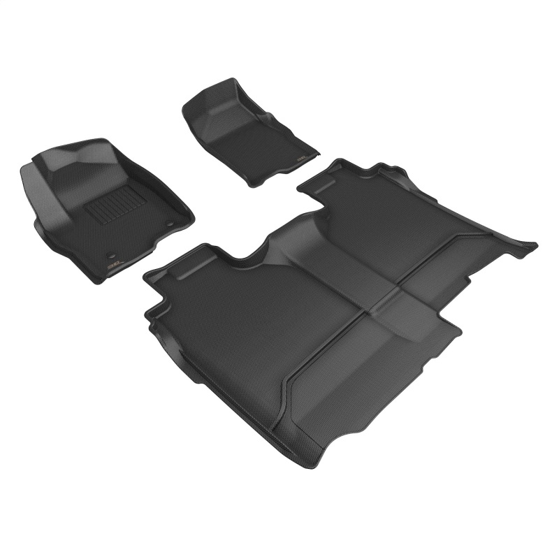 Chevrolet Silverado 2500HD Floor Mat Set - 3D MAXpider - Kagu Series - Black - `19-`26